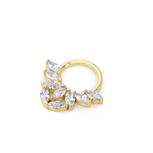 14k Gold Marquise Helix Piercing