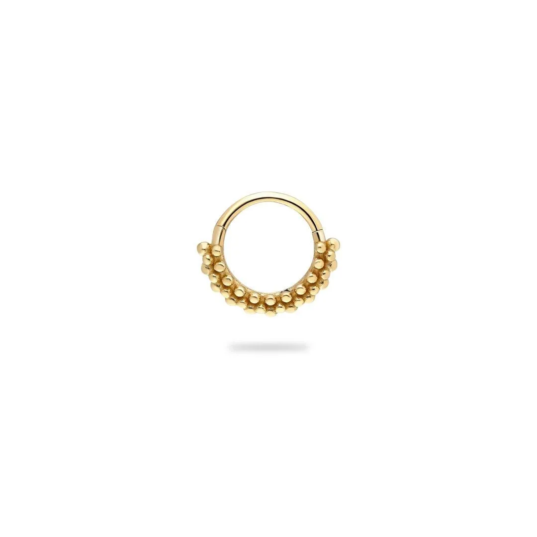 14k Gold Mini Ball Helix Piercing