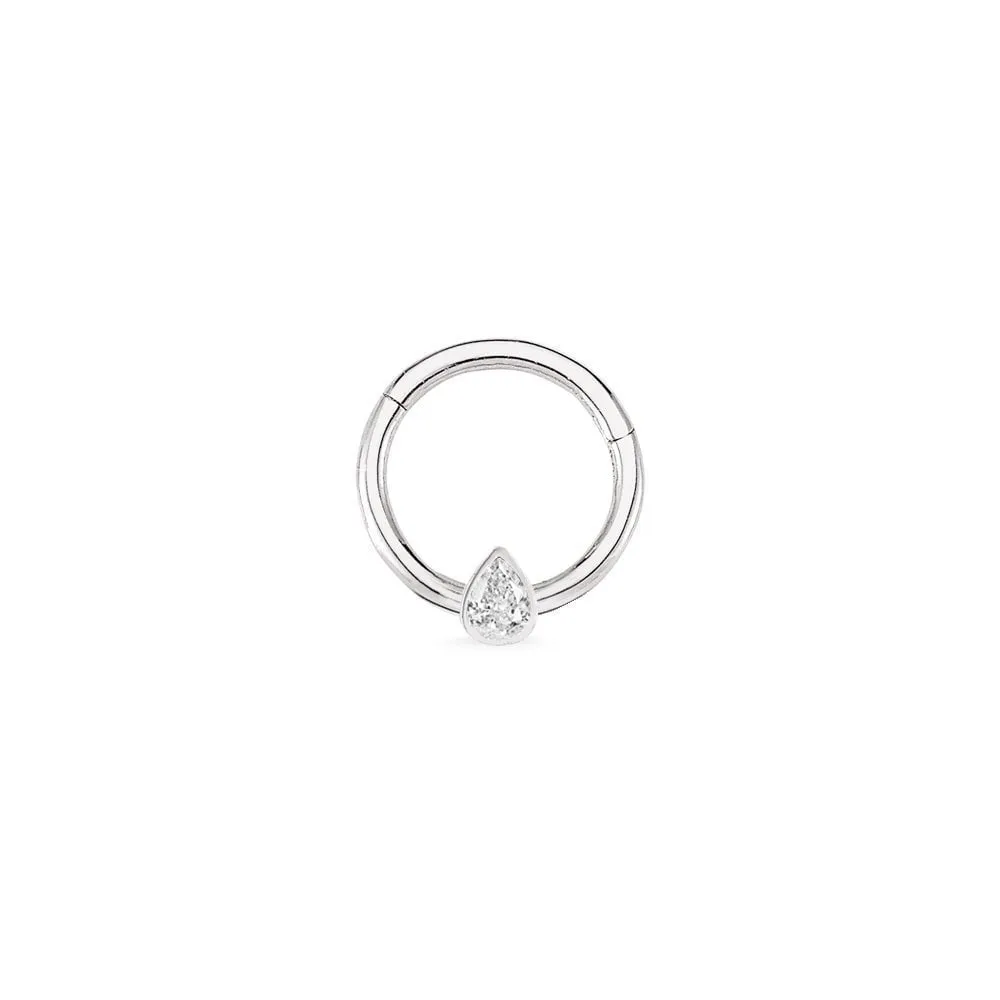 14k Gold Single Drop Helix Piercing