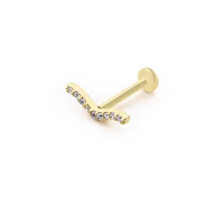 14k Gold Wave Tragus