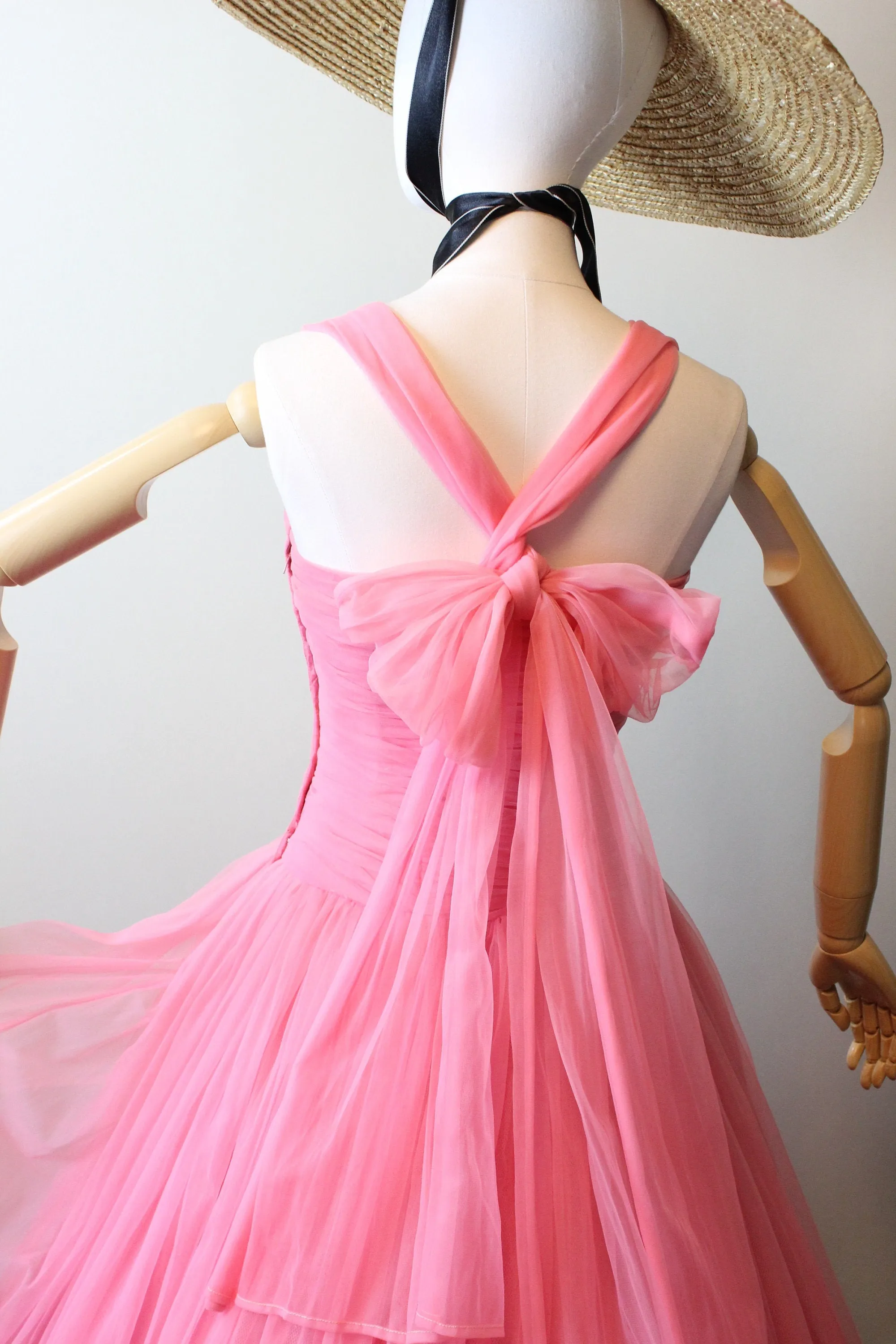 1950s EMMA DOMB barbie pink dress xs | new spring summer