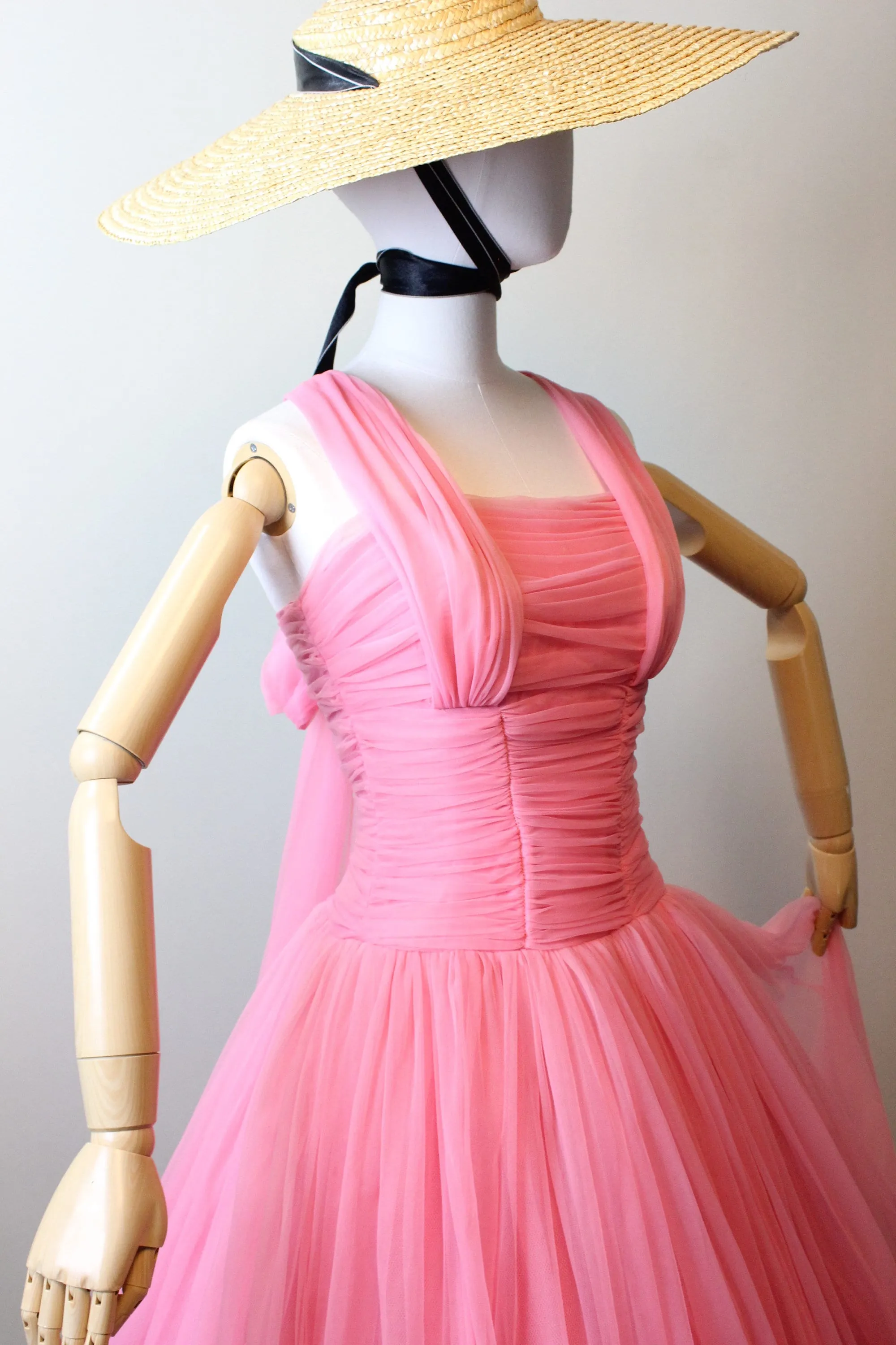 1950s EMMA DOMB barbie pink dress xs | new spring summer