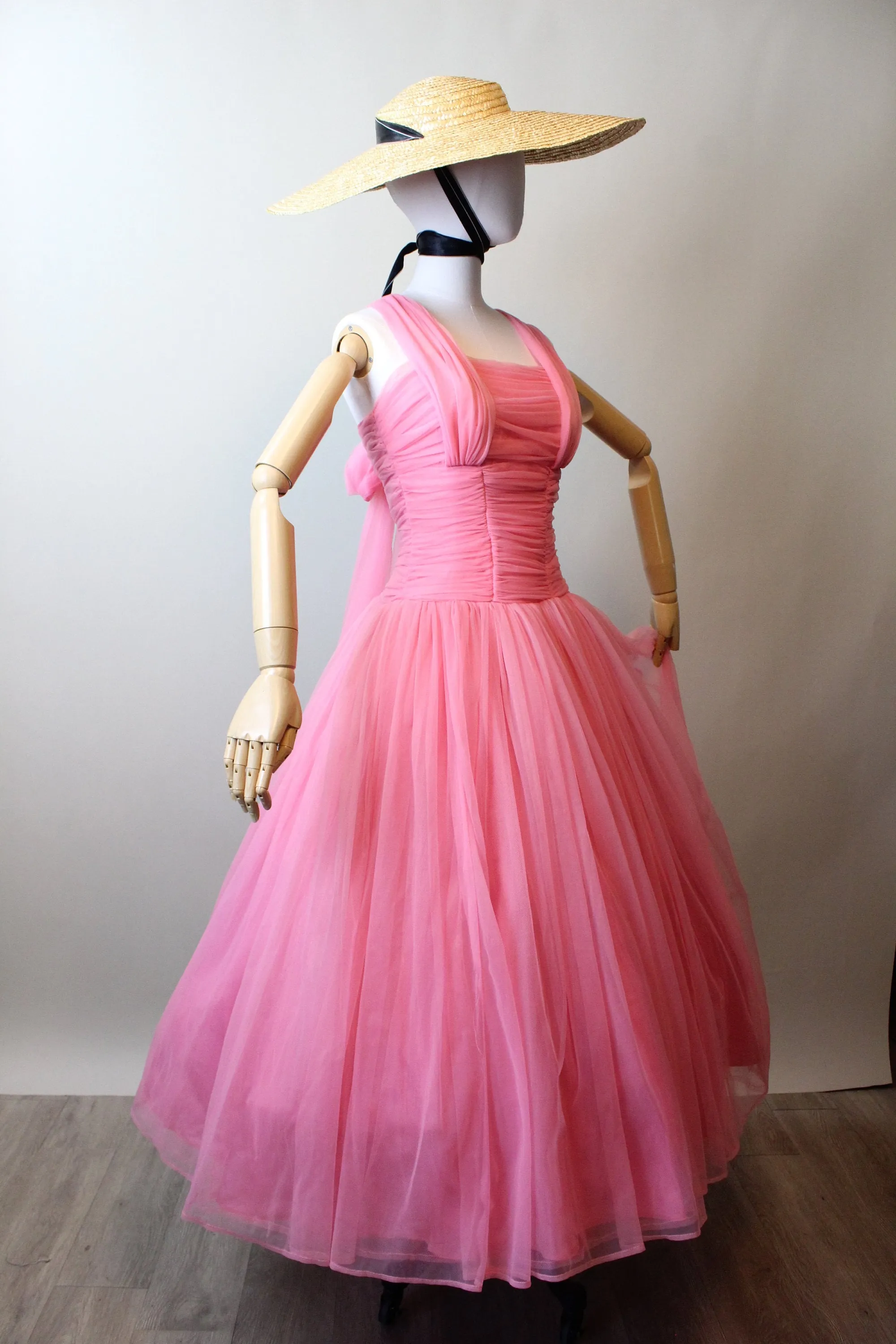 1950s EMMA DOMB barbie pink dress xs | new spring summer