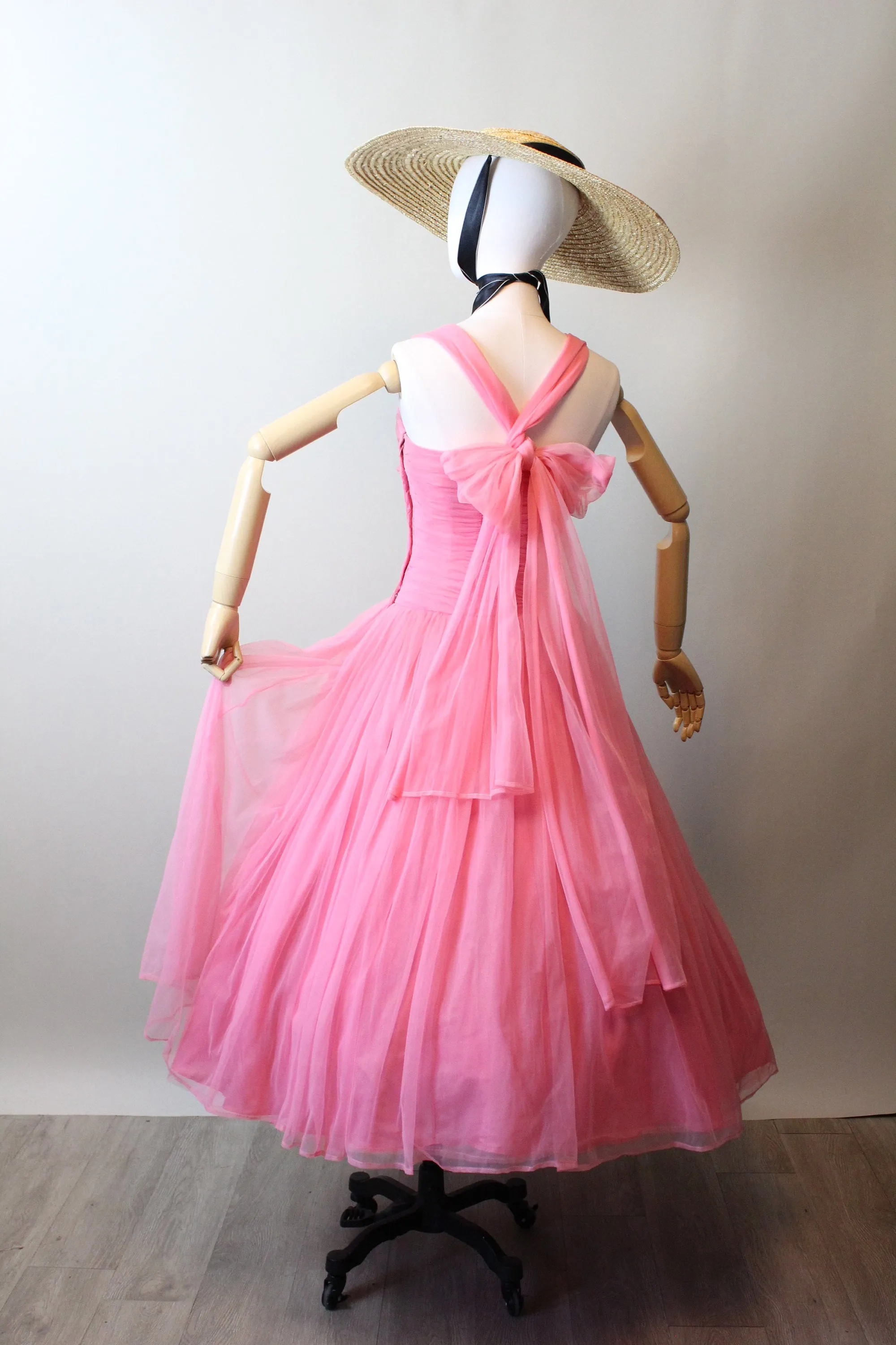 1950s EMMA DOMB barbie pink dress xs | new spring summer