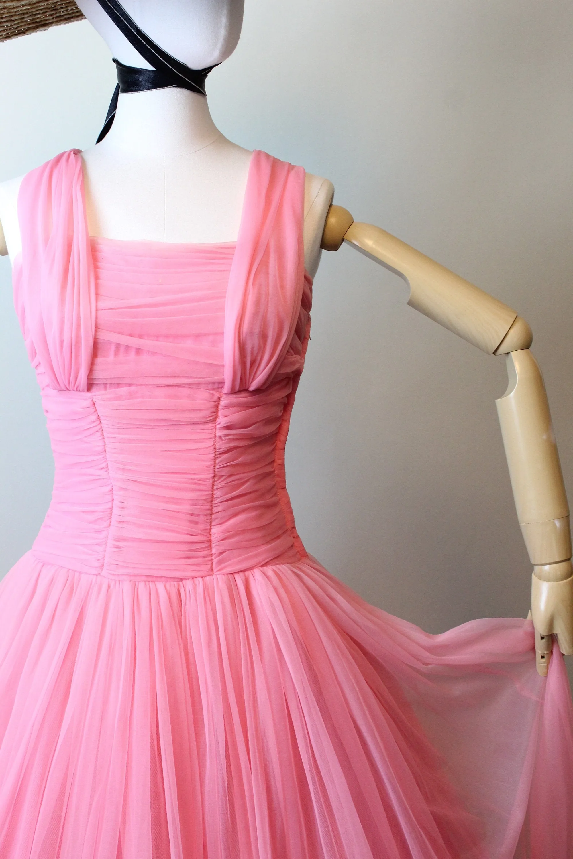 1950s EMMA DOMB barbie pink dress xs | new spring summer