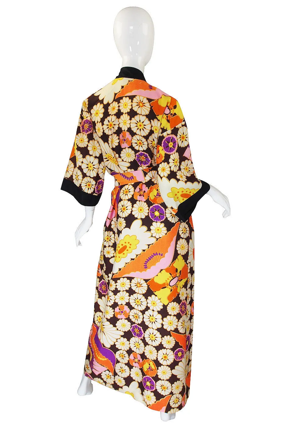 1960s Rayon Hostess Caftan Kimono