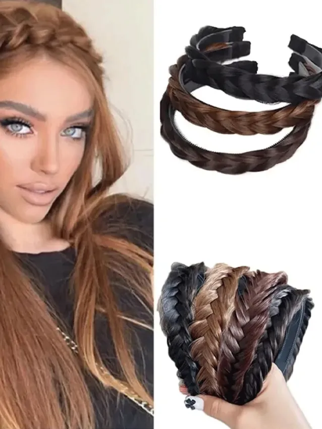 1pc Fishbone Braided Headband- FD ⚡