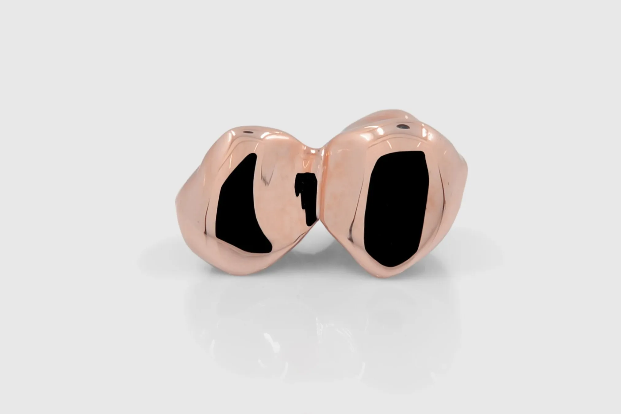 2 Piece Plain Solid Gold Grillz