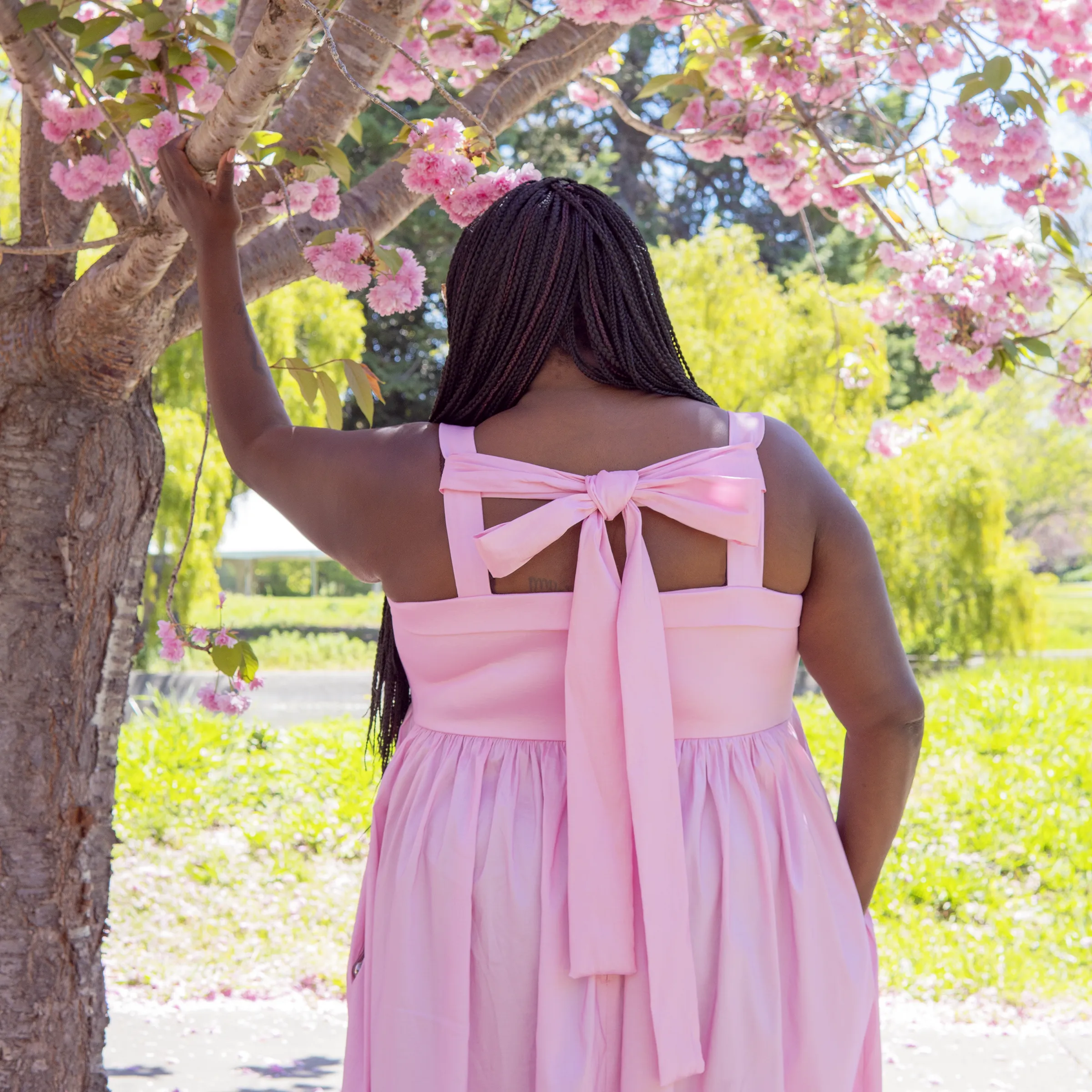 #23 Valentina Bow Dress PINK 4X