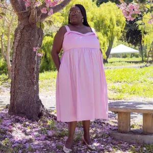 #23 Valentina Bow Dress PINK 4X