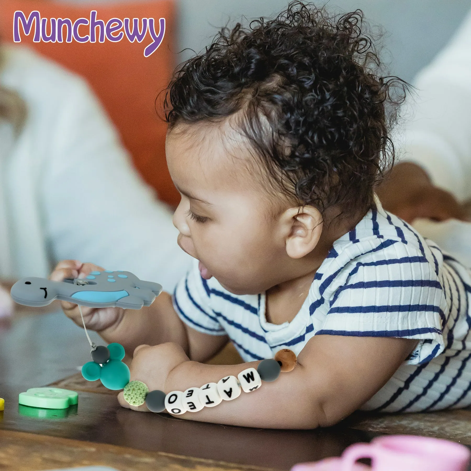 6 in 1 Personalized Baby Gift Set with Name (Stegosaurus)