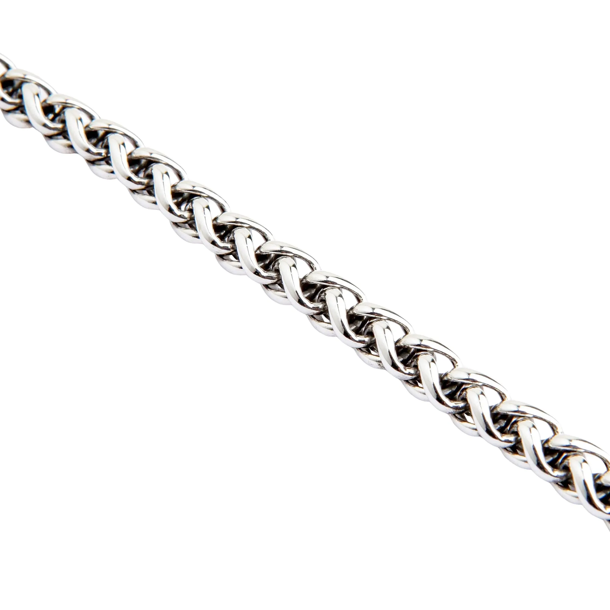 6.5mm Handcrafted Sterling Silver Braided Rope Chain Bracelet