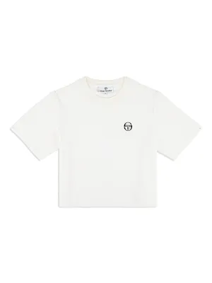 Adele Velour T-Shirt- Gardenia