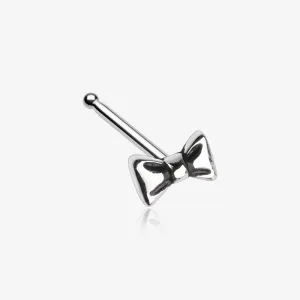 Adorable Dainty Bow-Tie Nose Stud Ring