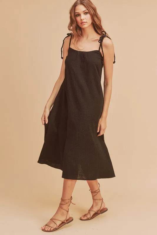 Aemi   Co Pyper Crinkled Gauze Maxi Dress