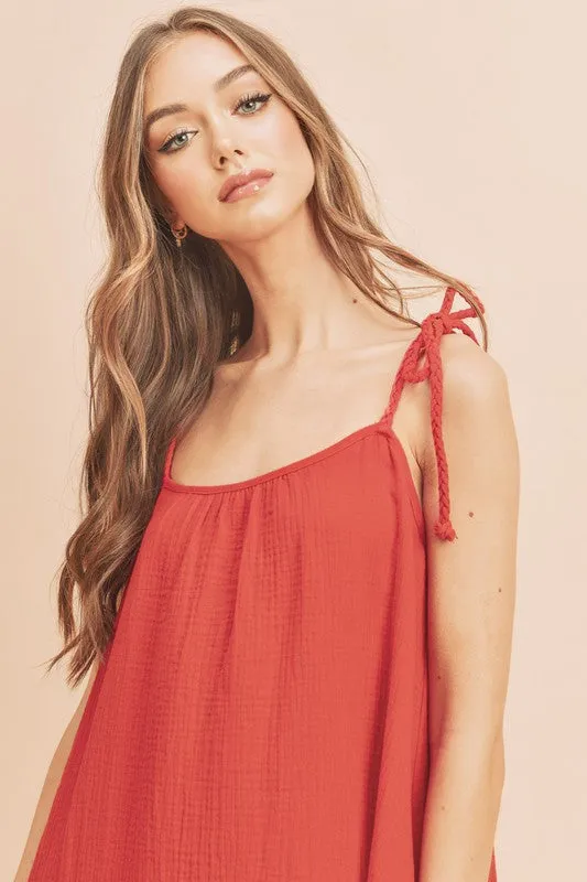 Aemi   Co Pyper Crinkled Gauze Maxi Dress