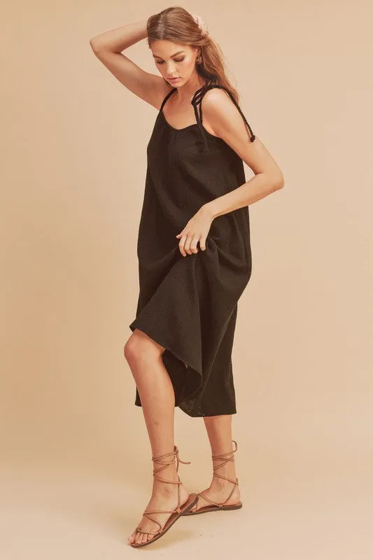 Aemi   Co Pyper Crinkled Gauze Maxi Dress