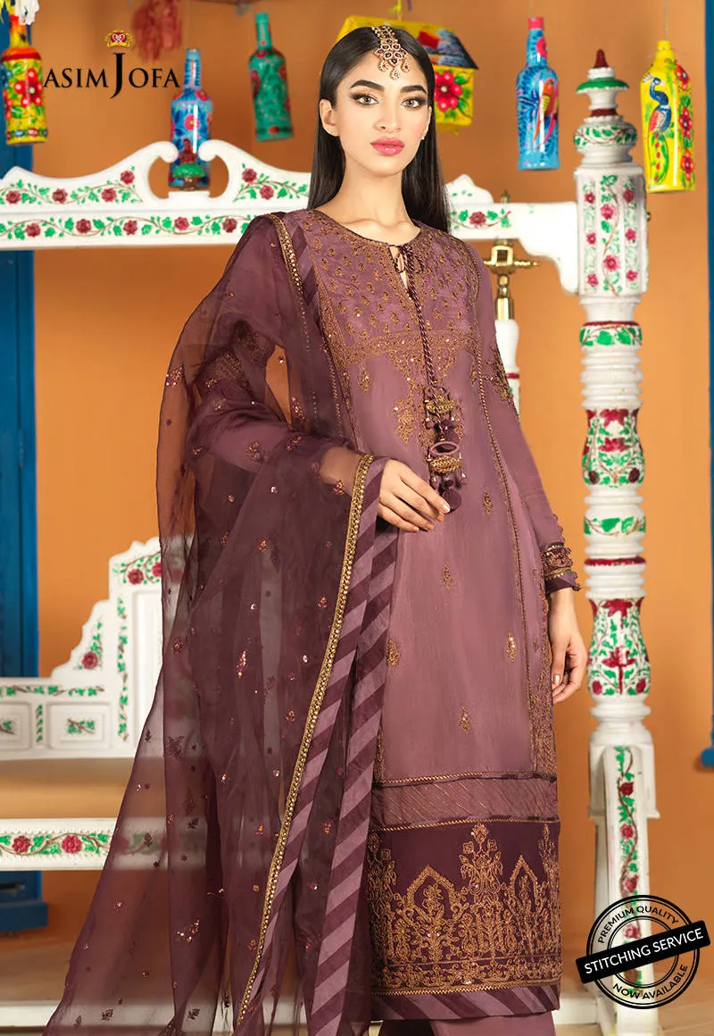 AJFC-71 | Asim Jofa Basant Collection 2022 | Unstitched Embroidered Organza Suit