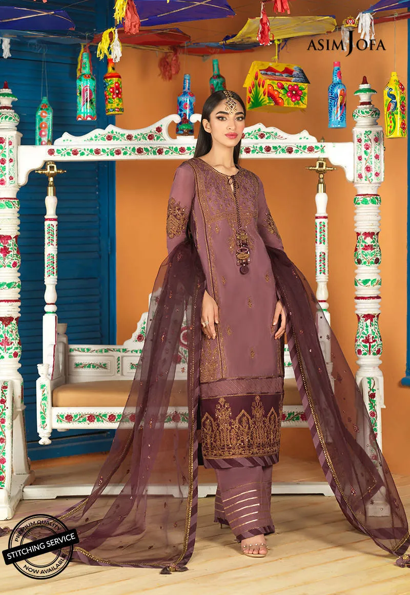 AJFC-71 | Asim Jofa Basant Collection 2022 | Unstitched Embroidered Organza Suit