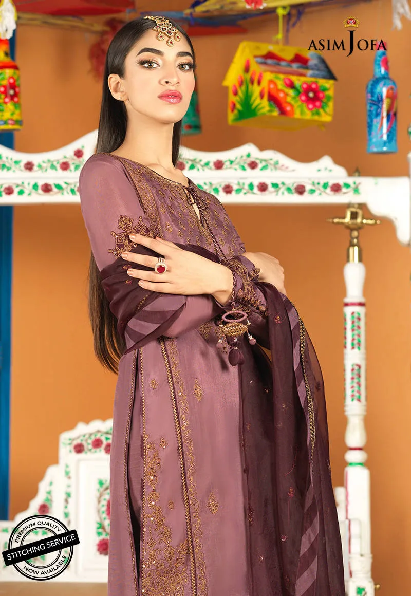 AJFC-71 | Asim Jofa Basant Collection 2022 | Unstitched Embroidered Organza Suit