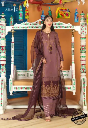 AJFC-71 | Asim Jofa Basant Collection 2022 | Unstitched Embroidered Organza Suit