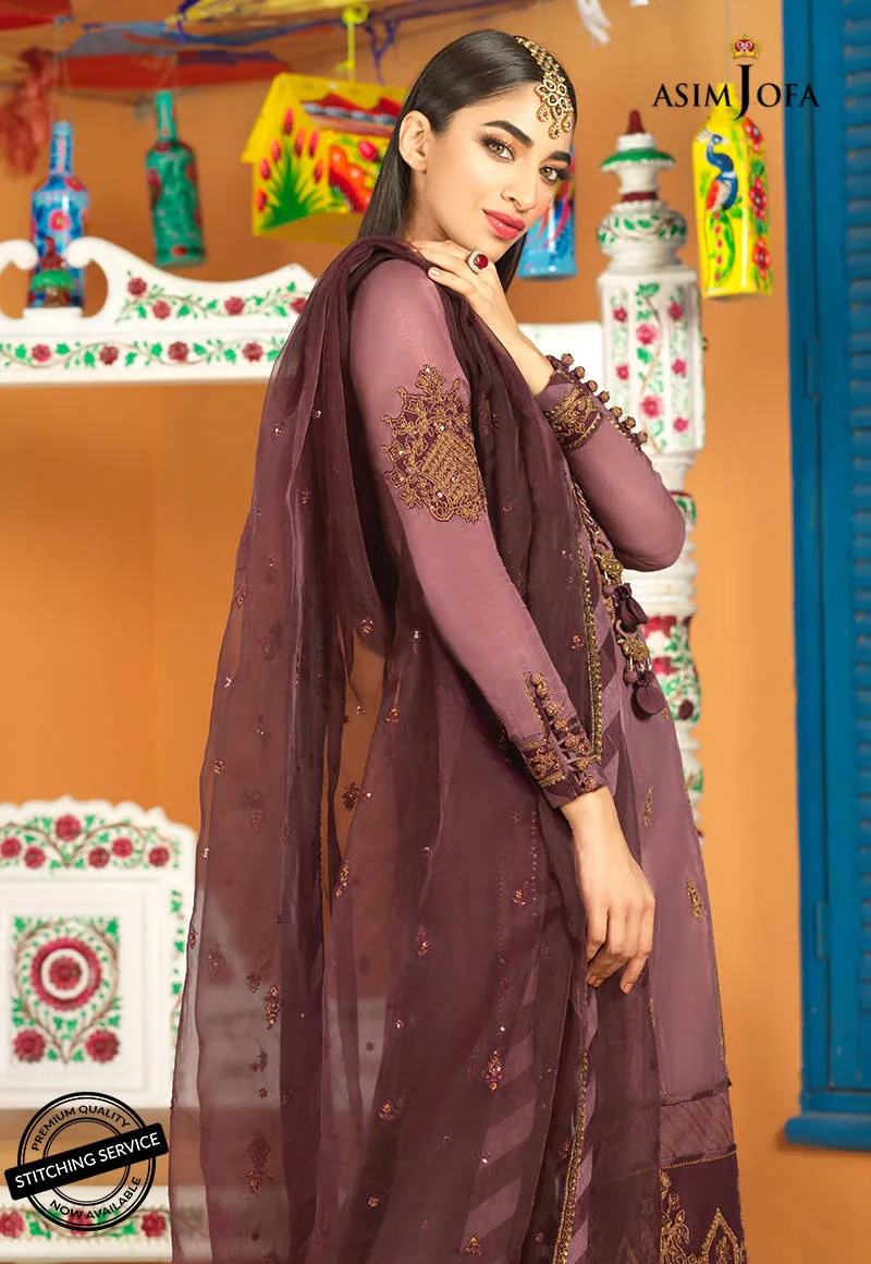 AJFC-71 | Asim Jofa Basant Collection 2022 | Unstitched Embroidered Organza Suit