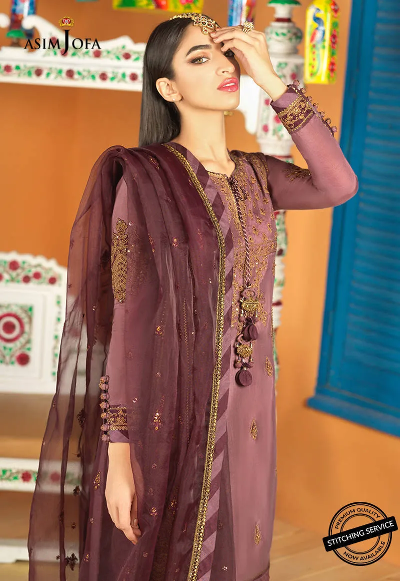AJFC-71 | Asim Jofa Basant Collection 2022 | Unstitched Embroidered Organza Suit