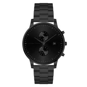 Alfred Sung Dual Time with Date Black Dial & Bracelet watch