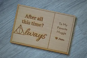 Always - Wood Greeting Card