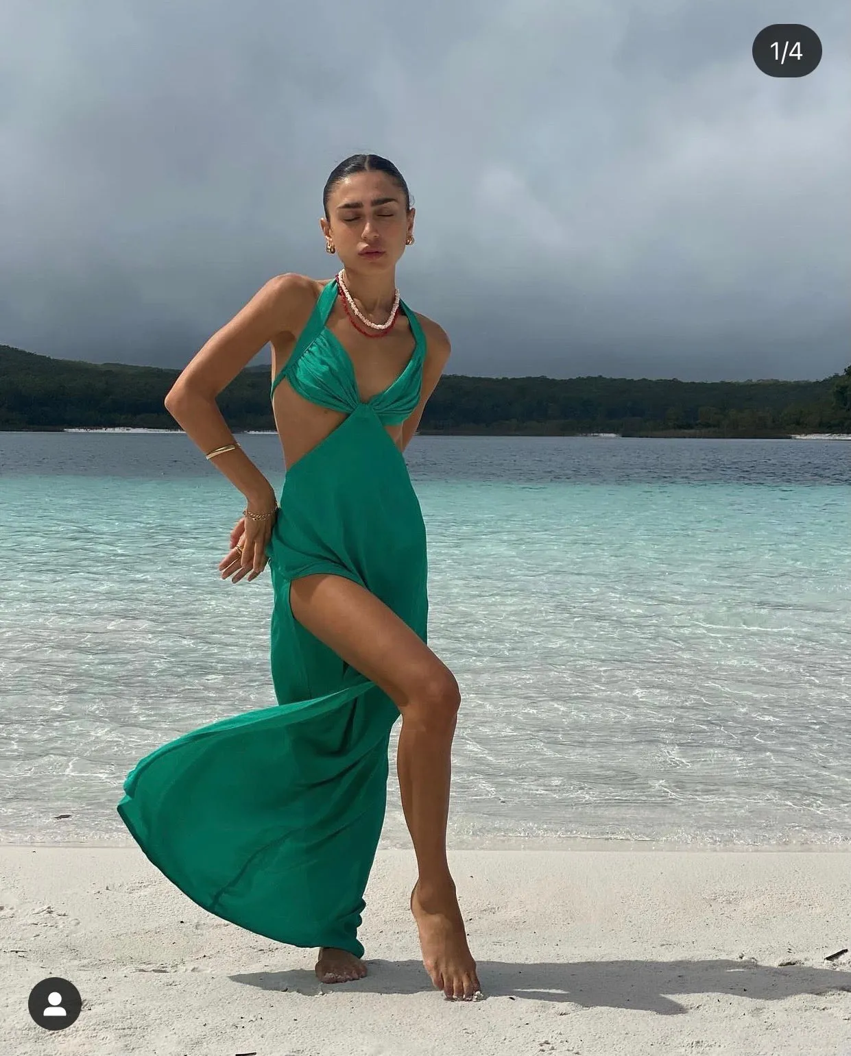 (ARCINA ORI - Siena Dress Emerald