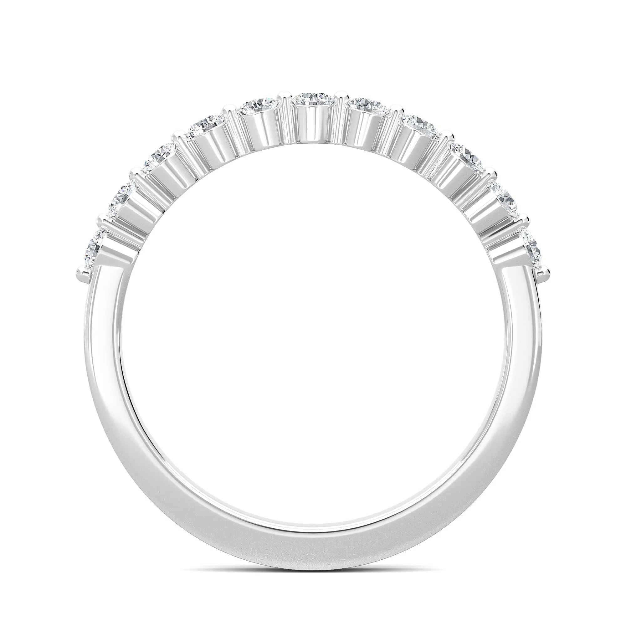AUTRE - 14k White Gold 0.33ct Ladies Lab Grown Diamond Band