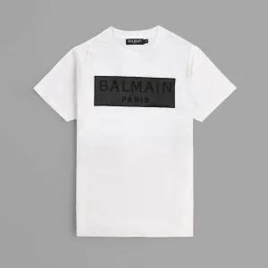 Balmain W Leather T-Shirt