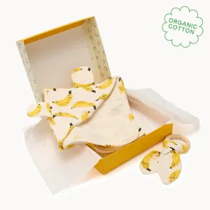 Bananabite Set - Blanket & Teether Gift Set