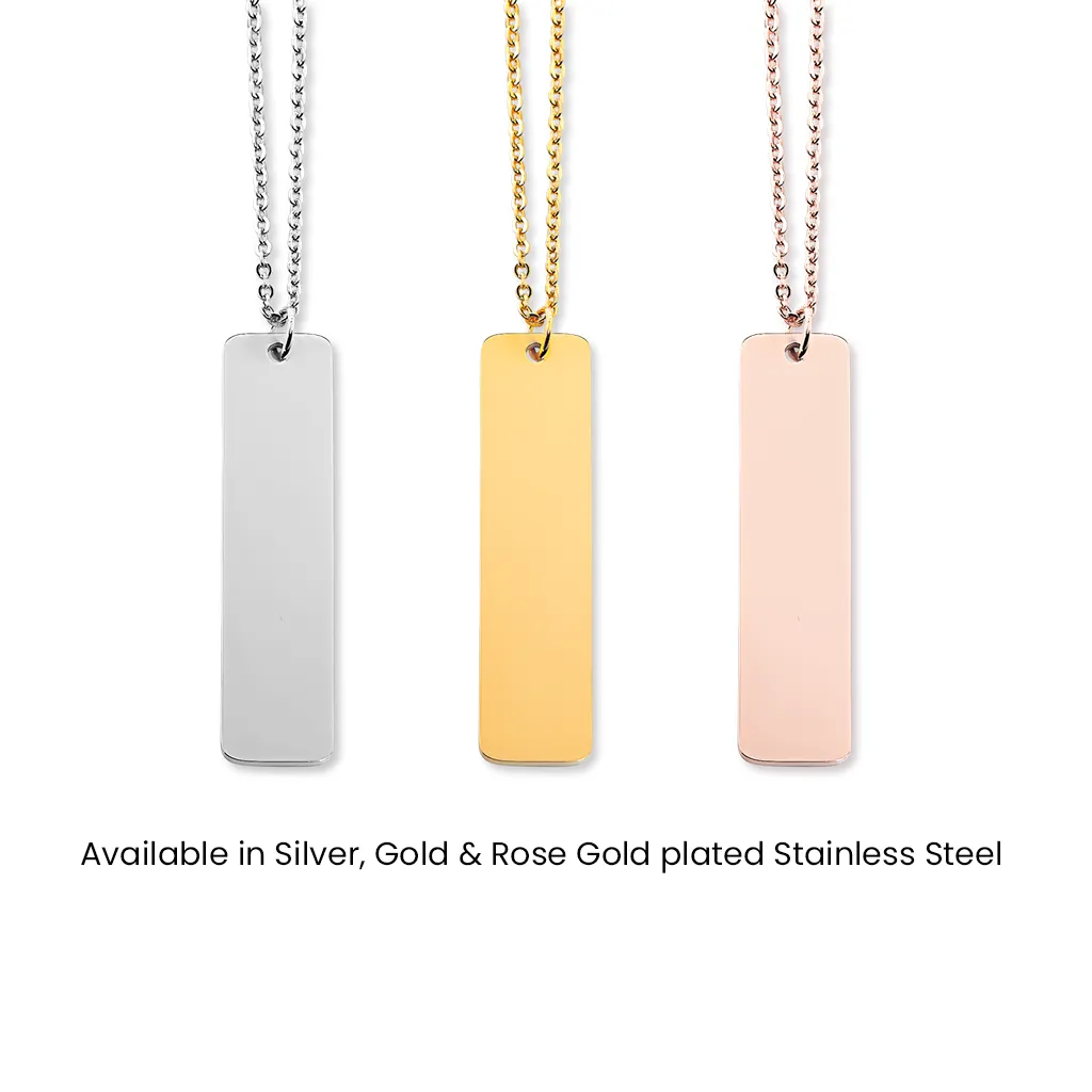 Bar Name Necklace