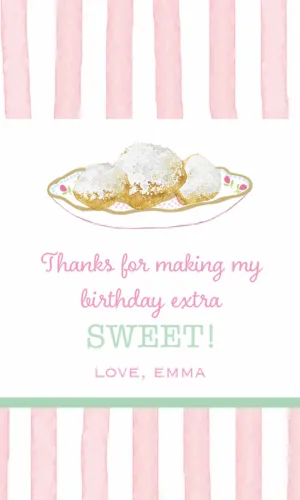 Beignet Gift Tags