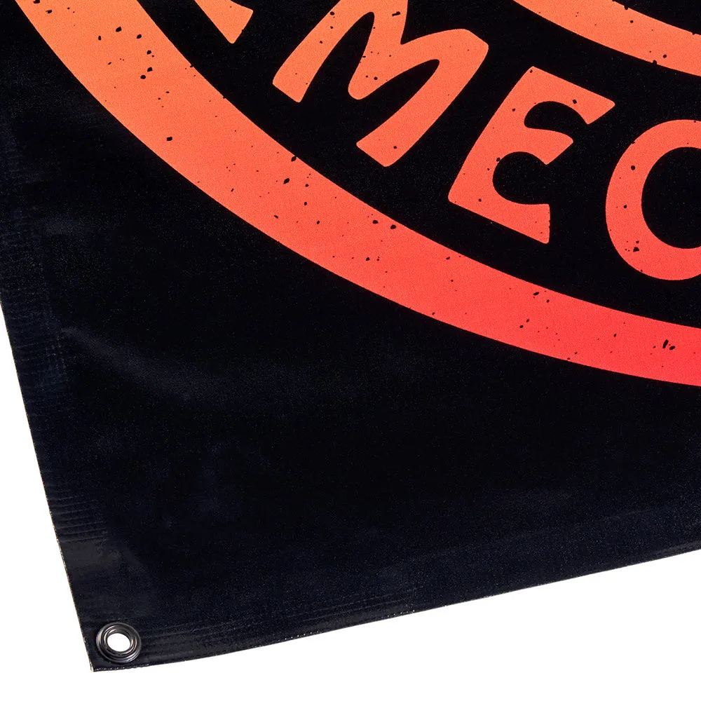 BILTWELL SHOP BANNER GOOD TIMES [BLACK/YELLOW/RED OMBRE] 91x91CM