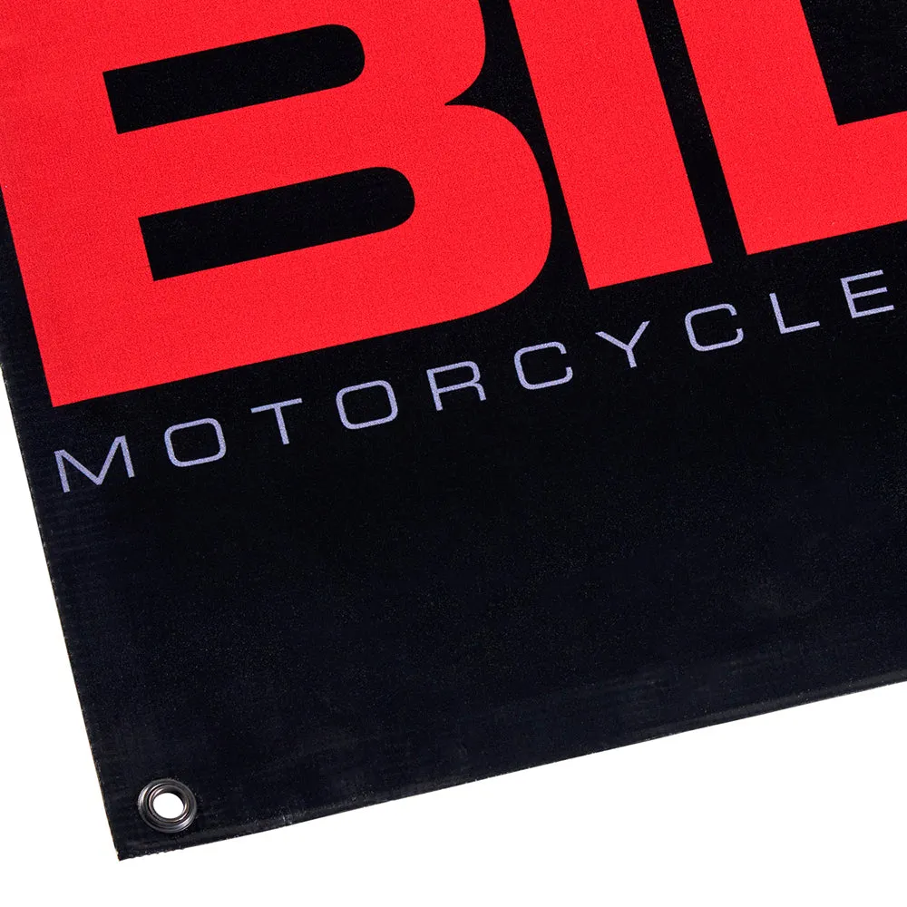 BILTWELL SHOP BANNER RACING [BLACK/RED] 45x123CM