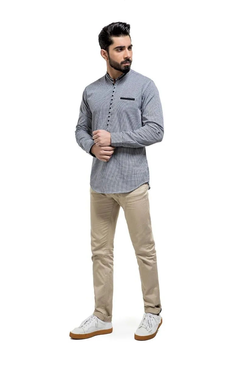 Black Casual Shirt FS Slim Fit
