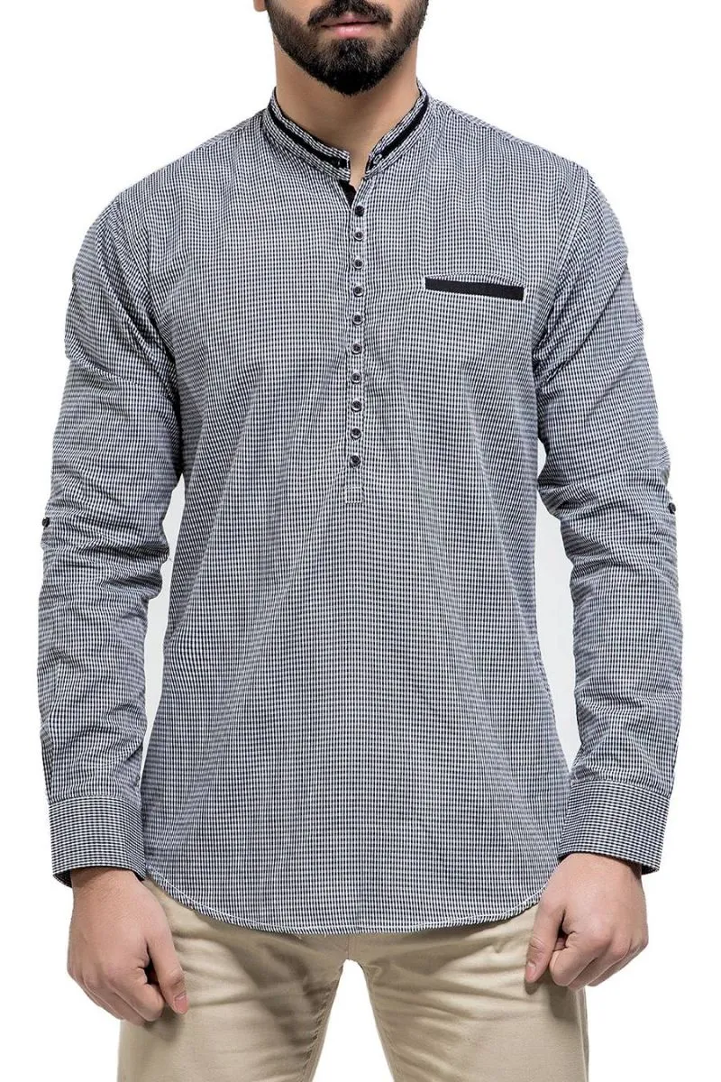 Black Casual Shirt FS Slim Fit