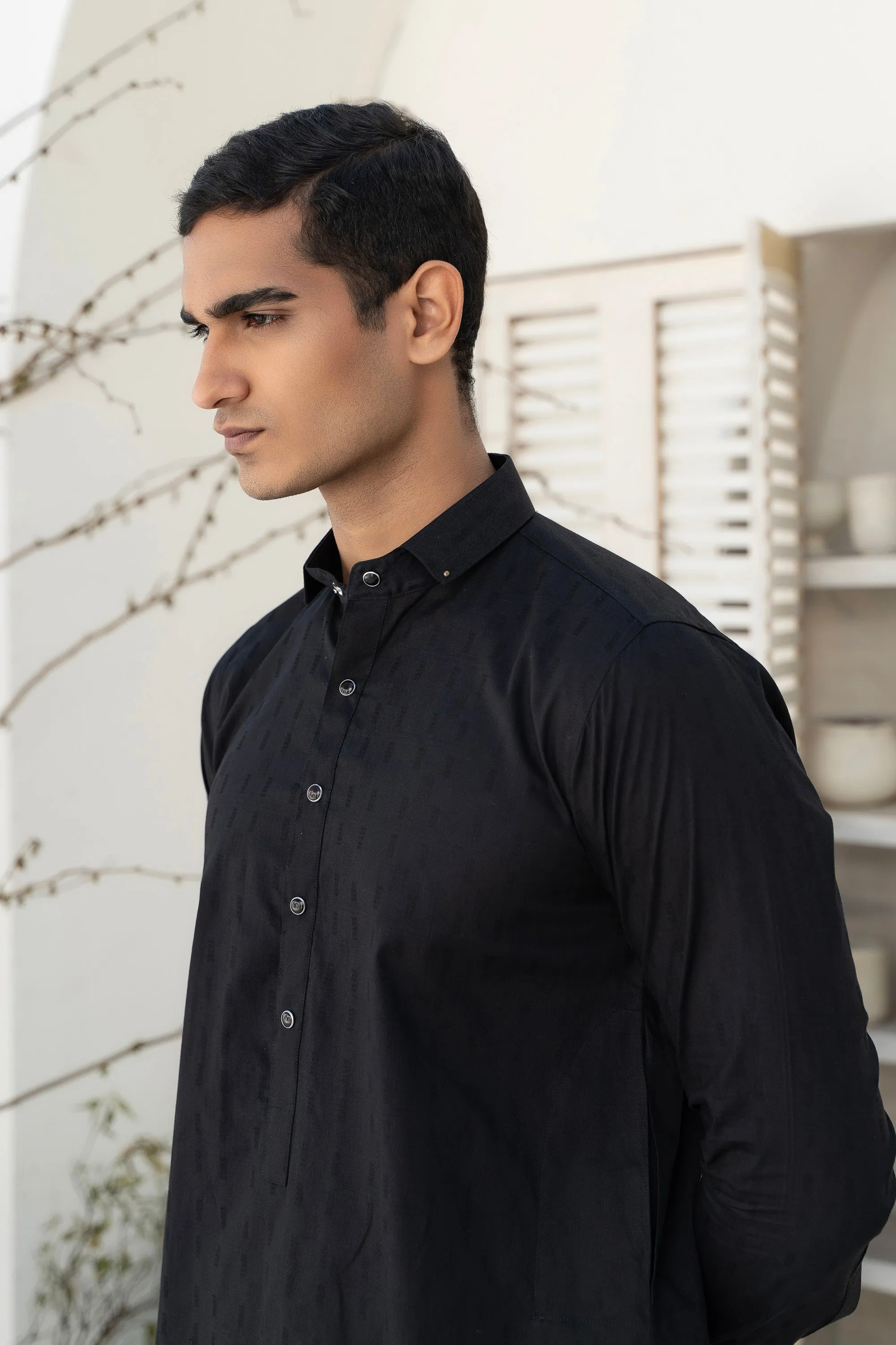 Black Gents' Kurta