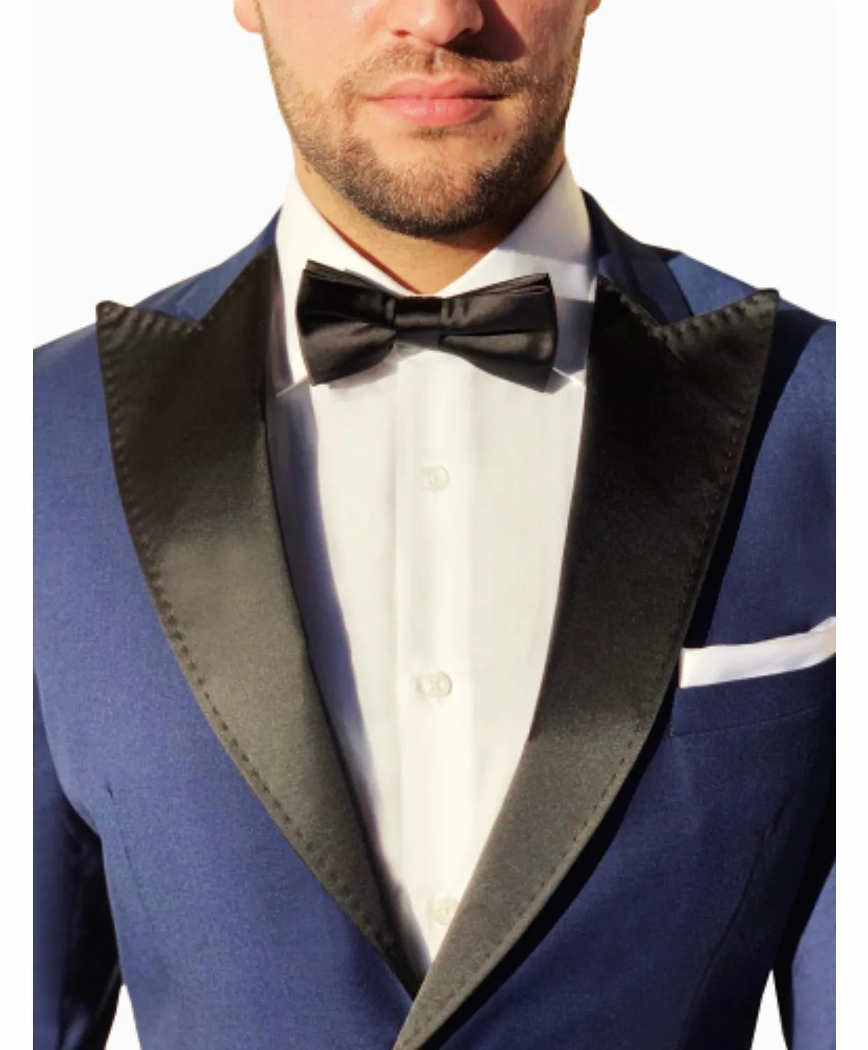 Black Peak Satin Lapel