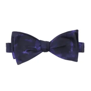 Black Purple Bow Tie