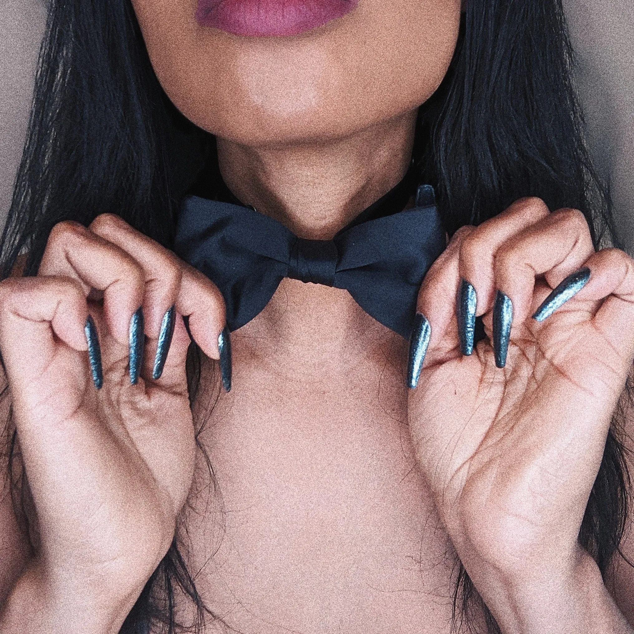 Black Silk Bow Tie