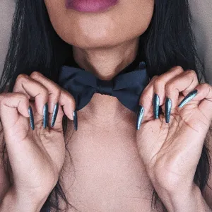 Black Silk Bow Tie
