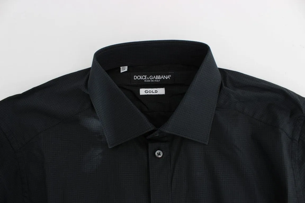 Blue Checkered Slim Fit GOLD Casual Shirt