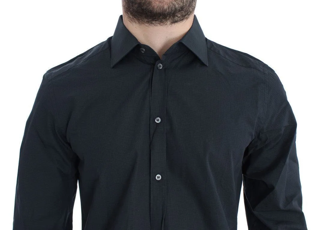 Blue Checkered Slim Fit GOLD Casual Shirt