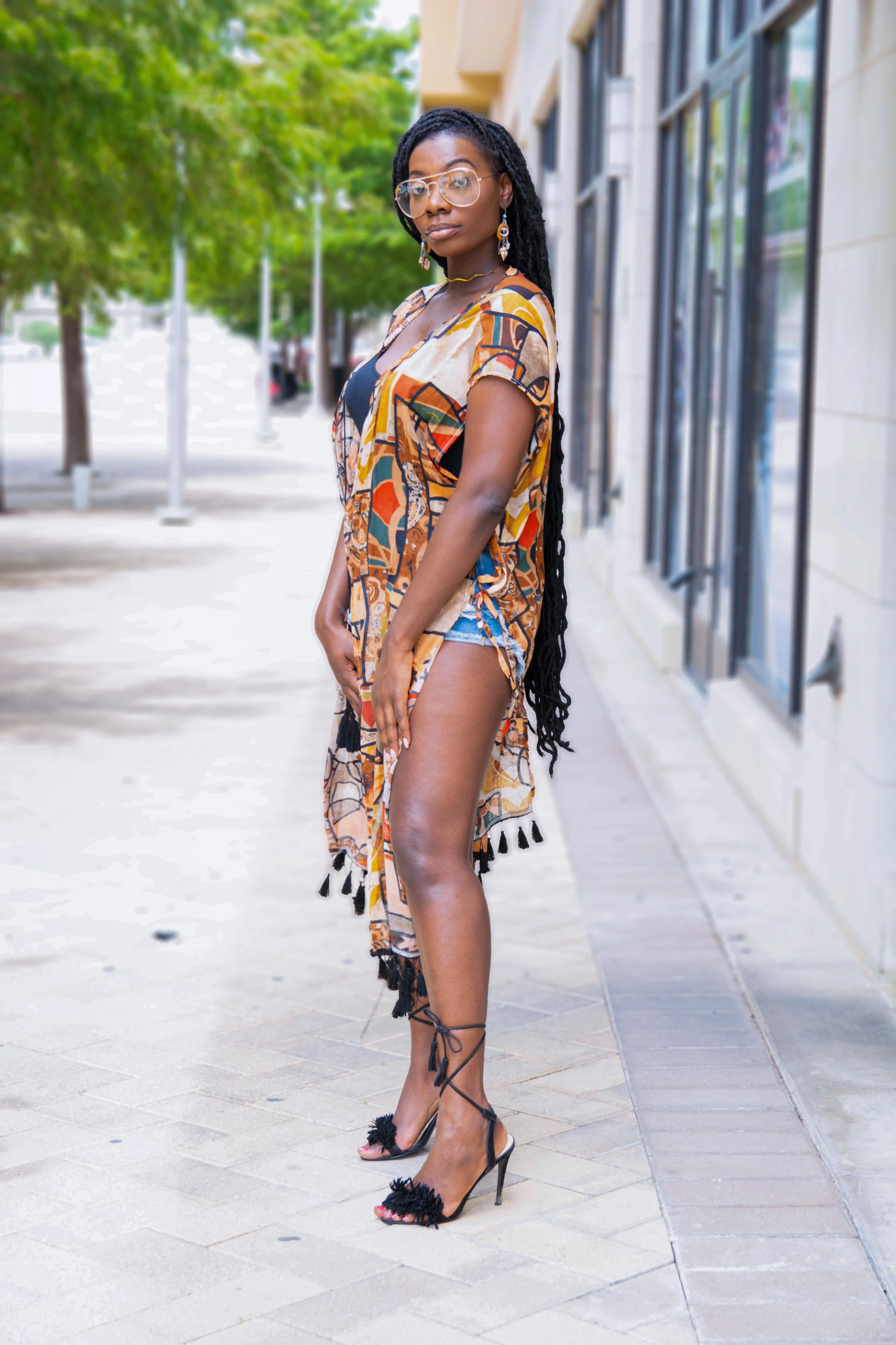 Boho Tassel Kimono