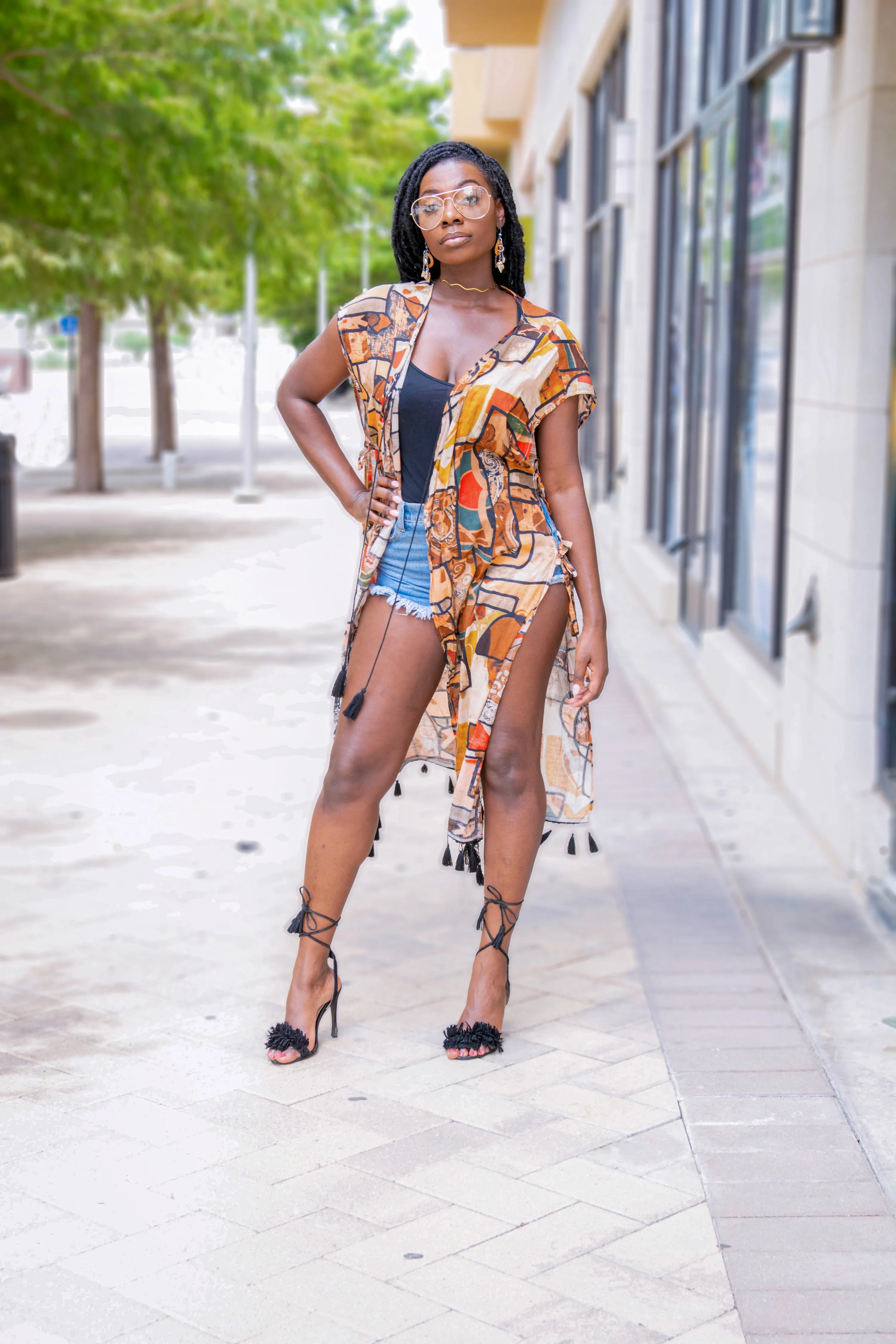 Boho Tassel Kimono