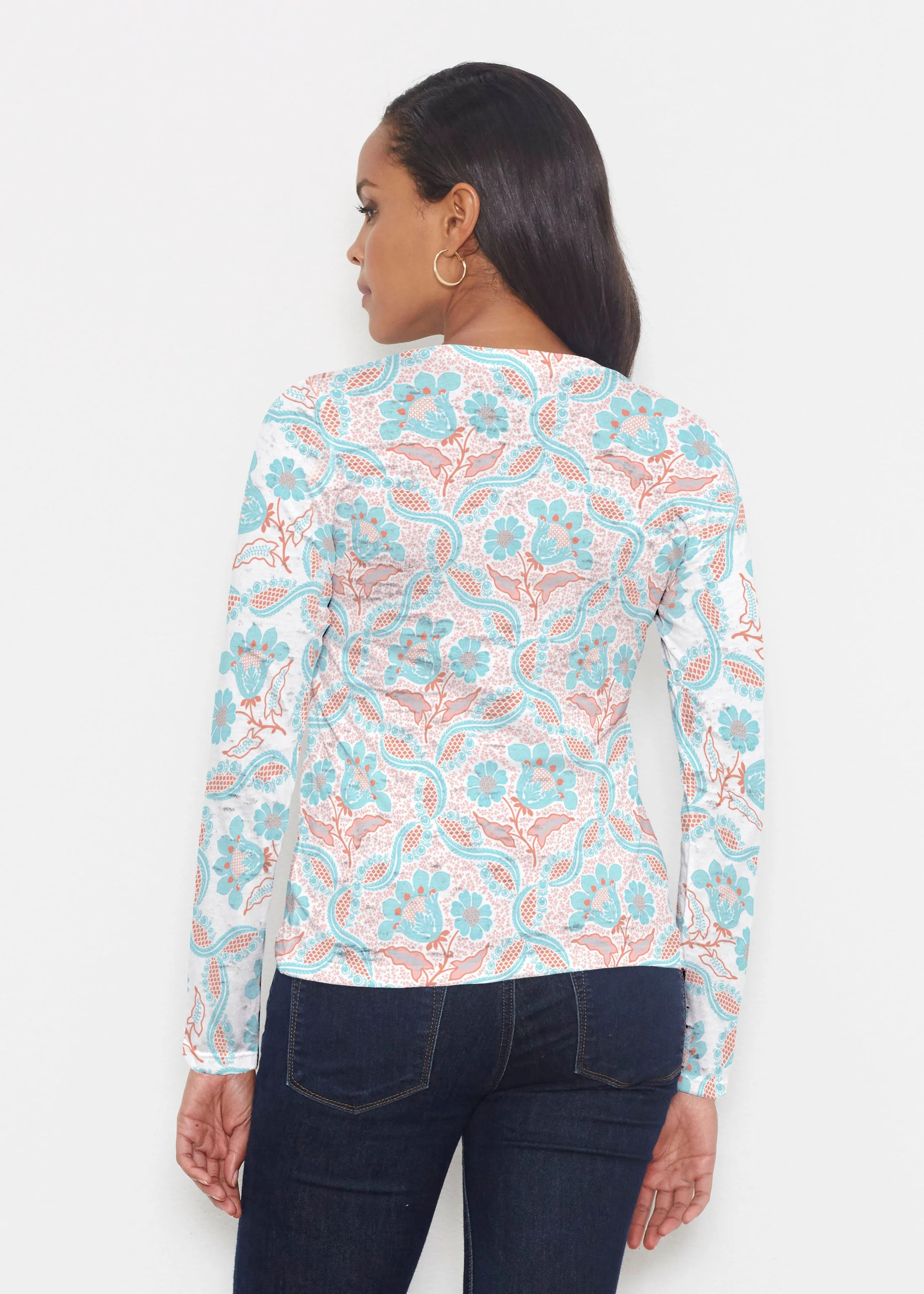 Braided Flower (7932) ~ Signature Long Sleeve Crew Shirt