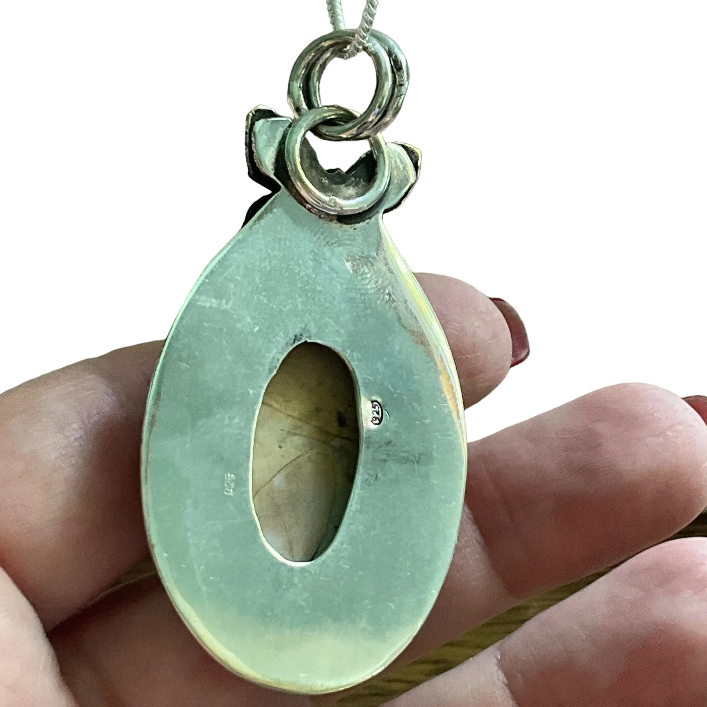 Brecciated Mookaite Jasper Solid 925 Sterling Silver Pendant